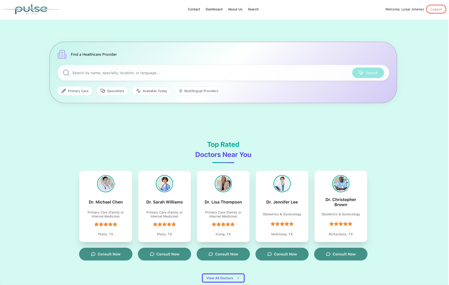 Screenshot of Pulse Clinic